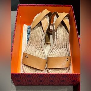 Tory Burch wedge heels size 8.5